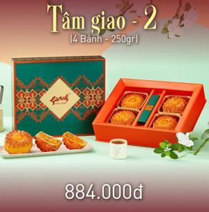 Bánh trung thu Givral Combo Tâm Giao 2 - Hộp 4 bánh 250g