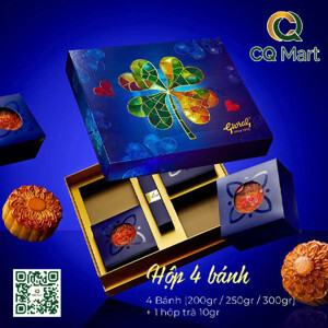 Bánh trung thu Givral Combo Tâm Giao 1 - 250gr, 2 trứng, 4 bánh