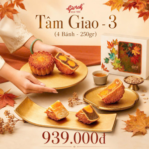 Bánh trung thu Givral Combo Tâm Giao 3 - Hộp 4 bánh 250g