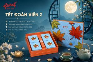 Bánh trung thu Givral Combo Tết đoàn viên 2 - 150gr, 1 trứng, 4 bánh