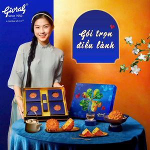 Bánh trung thu Givral Combo Trăng yêu Thương 3 - 150gr, 1 trứng, 6 bánh