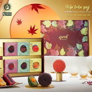Bánh trung thu Givral Combo Trăng yêu Thương 3 - 150gr, 1 trứng, 6 bánh