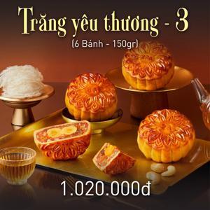 Bánh trung thu Givral Combo Trăng yêu Thương 3 - 150gr, 1 trứng, 6 bánh