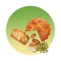 Bánh Trung Thu Kinh Đô Chay nhân Đậu xanh hạnh nhân 150g