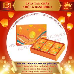 Bánh trung thu Kinh Đô hộp Lava Trứng chảy - 6 bánh