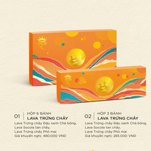 Bánh trung thu Kinh Đô hộp Lava Trứng chảy - 6 bánh