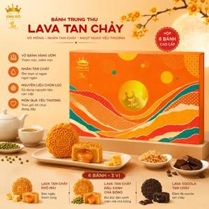 Bánh trung thu Kinh Đô hộp Lava Trứng chảy - 6 bánh