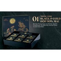 Bánh trung thu Kinh đô Trăng vàng Black &Gold (6 bánh+1 hộp trà)