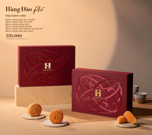 Bánh trung thu Madam Hương - Hàng Đào Phố (hộp 4 bánh x 150gr)