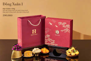 Bánh trung thu Madame Hương 2022 hộp Đồng Xuân Phố - 4 bánh