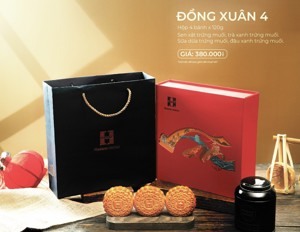 Bánh trung thu Madame Hương 2022 hộp Đồng Xuân Phố - 4 bánh