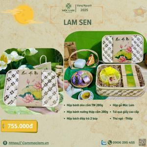 Bánh trung thu Madame Hương 2022 hộp Hà Thành - 5 bánh