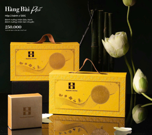 Bánh trung thu Madame Hương 2022 hộp Hàng Bài Phố - 2 bánh
