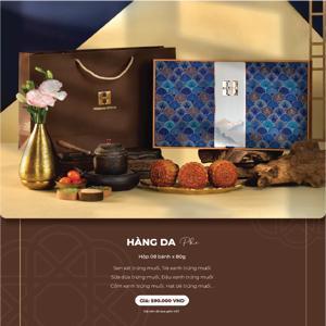 Bánh trung thu Madame Hương 2022 hộp Hàng Da Phố - 6 bánh