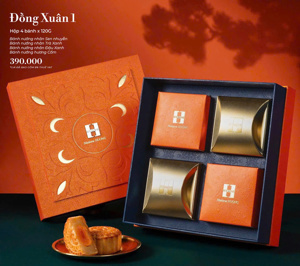 Bánh trung thu Madame Hương - Đồng Xuân Phố (hộp 4 bánh x 150gr)