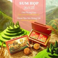 Bánh trung thu set “Thu Sum Họp” Hộp 02 bánh – Nông Lâm Food