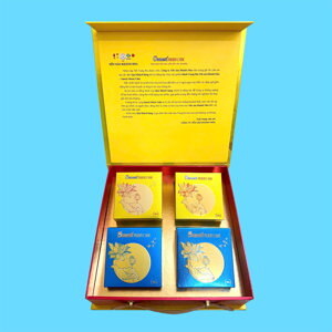 Bánh trung thu Yến Sào nhân mềm hộp 4 bánh x 120gr