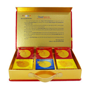 Bánh trung thu Yến Sào nhân mềm hộp 6 bánh x 200gr ( 3TC - 3M)