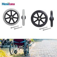 Bánh trước Menolana 2x Bánh xe chịu lực 8 inch cho xe lăn Rollators Walkers