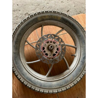 Bánh trước ( vành ) xe điện Njnia phanh đĩa hàng cũ zin tháo giã xe