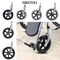 Bánh trước xe lăn SIRENXI, Bánh xe đẩy mua sắm chống trượt bằng cao su, Thay thế linh hoạt 6 / 7 / 8Inch với phuộc trước Bánh xe lốp rắn Phụ kiện xe lăn