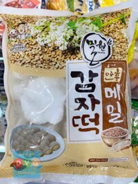 Bánh Ttoek Khoai Tây Lúa Mì Hàn Quốc Gói 600G / 밀원본가) 안흥메밀감자떡 600G