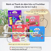 Bánh và Thanh ngũ cốc ăn dặm hoa quả hữu cơ Fruchtbar Đức
