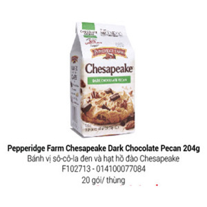 Bánh vị sô-cô-la đen và hạt hồ đào Chesapeake hiệu Pepperidge Farm 204g