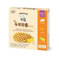 Bánh Waffles ăn dặm đậu hũ non Ildong Hàn Quốc vị Chuối dành cho bé hộp 64g