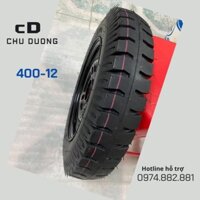 Bánh xe 400-12 hàng tàu tim ốc 8x11,5cm hàng đẹp lắp xe 3 bánh xe 4 bánh.