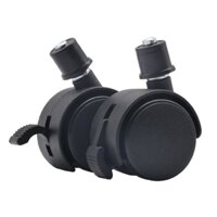 Bánh xe 45 mm mũ 19 mm, Bánh xe lắp giá kệ trồng rau, Bánh xe lắp T nhựa 19