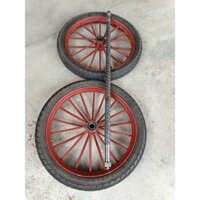 Bánh xe ba gác, bánh xe bò, bánh xe cải tiến, bánh Xe lôi 14 & 18 nan trục [[Kimkhitonghop268]]