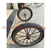 bánh xe cải tiến ,bánh xe bò 14 nan có trục bánh xe