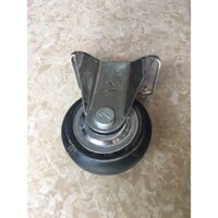 Bánh xe cao su cố định 100mm Nhật