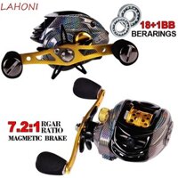 Bánh xe câu LAHONI Sợi Carbon tốc độ cao 7.2: 1 Máy quay tay phải