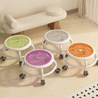 Bánh Xe Đa Năng Phân Nhỏ Ròng Rọc Phân Thấp Di Động Hộ Gia Đình Nhỏ Đẹp Đường May Nhỏ Ghế Ngồi Ghế Nhỏ Ghế Tròn Phân Có Bánh Xe