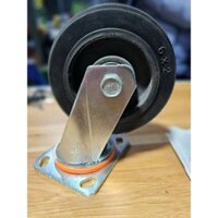 ￼Bánh xe đẩy chịu lực cao - đường kính  bánh gang viền cao su: loại Tĩnh và Quay