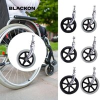 Bánh xe đẩy mua sắm BLACKON, Bánh xe lăn thay thế 6 / 7 / 8Inch, Cao su linh hoạt có phuộc trước Xe đẩy du lịch chống trượt Phụ kiện xe lăn