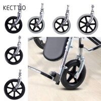 Bánh xe đẩy trước xe lăn KECTTIO, Bánh xe đẩy mua sắm cao su 6 / 7 / 8Inch, linh hoạt chống trượt với phuộc trước Thay thế bánh xe lốp rắn Phụ kiện xe lăn