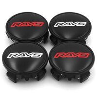 Bánh xe DIY 4 chiếc 62mm OD 56mm ID Rays Volk Racing Wheel Center Cap cho Toyota Camry Alphard Sport Rim Center Cap