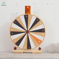Bánh xe giải thưởng bằng gỗ Để bàn Bánh xe may mắn 24 khe có chân đế Đồ chơi đa chức năng nhẹ Bánh xe Roulette cho bữa tiệc lễ hội