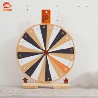 Bánh xe giải thưởng bằng gỗ Để bàn Bánh xe may mắn 24 khe có chân đế Đồ chơi đa chức năng nhẹ Bánh xe Roulette cho bữa tiệc lễ hội