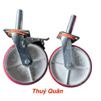 Bánh xe giàn giáo gang đúc,phủ PU phi 200 siêu chịu tải độ bền cao