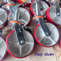 Bánh xe giàn giáo gang đúc,phủ PU phi 200 siêu chịu tải độ bền cao