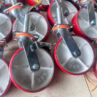 Bánh xe giàn giáo gang đúc,phủ PU phi 200 siêu chịu tải độ bền cao
