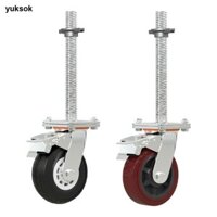 Bánh xe giàn giáo Ngoại hình tiện lợi Dễ dàng cuộn Bánh xe 6 "linh hoạt Bánh xe 360 độ cho kệ bàn làm việc