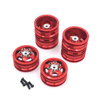 Bánh xe kim loại Beadlock với lốp, bộ phận nâng cấp cho xe tải RC 1/16 WPL C14 C24 B14 B24 B16 1/12 MN78 MN99S 4X4 4WD&*&-&-&-