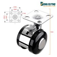 BÁNH XE LĂN INOX ĐẾ BẮT VÍT 50MM