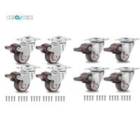 Bánh Xe Nội Thất Nhỏ, 360 Độ Xoay Bánh Xe Chịu Lực Chịu Lực Cao Im Lặng Chắc Chắn Bánh Xe Cao Su Bộ 4