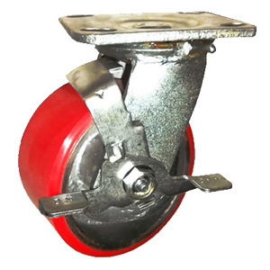 Bánh xe PU trục xoay có thắng Ethos 494XUQ160P45